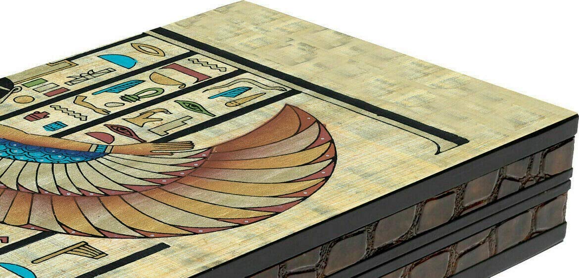 Wooden Backgammon Set Papyrus- 20"