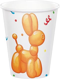 Party Balloon Animal Paper Cups, 8 ct