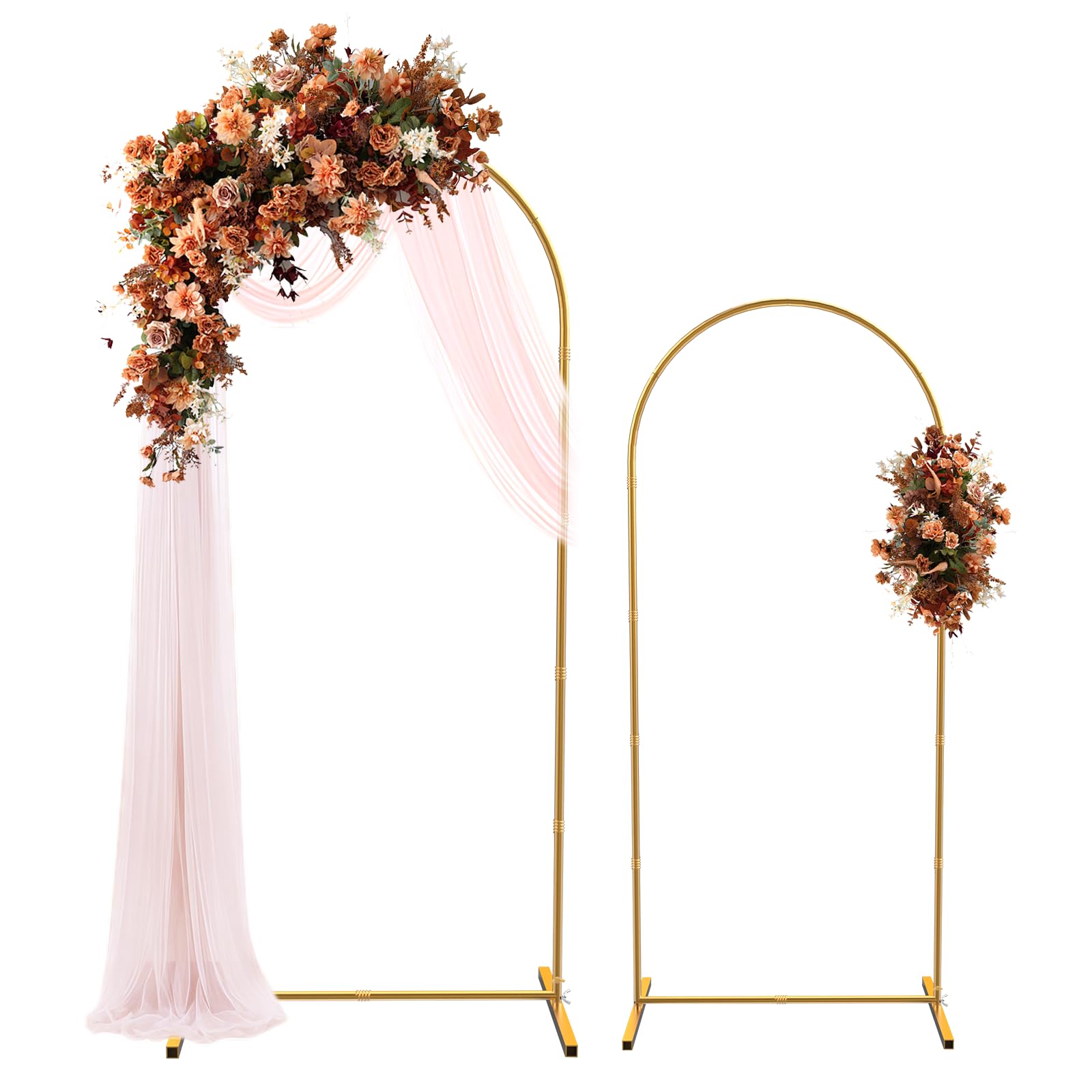 Metal Arch Backdrop Stand Wedding Balloon Arch Stand Set Of 2