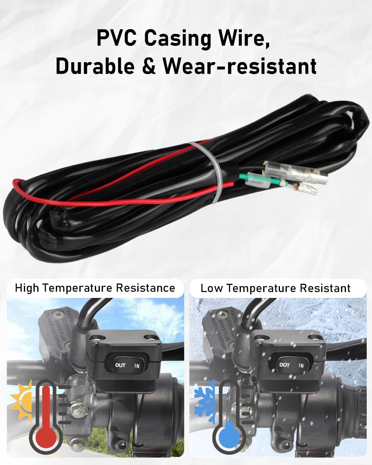 Belinous 12V ATV Winch Switch with Mounting Bracket, Handlebar Winch Control Rocker Thumb Switch for ATV UTV Warn KFI RZR SUPERWINCH Champion Ramsey Venom Master Lock Mile Marker (Black)