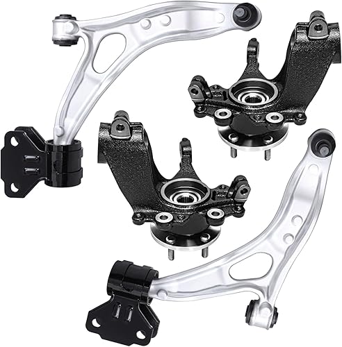 Miniatura 147 de Detroit Axle - Kit de brazos de control delanteros de 4 piezas para Nissan Cube 2009-2014, Nissan Versa 2007-2012 2 brazos de control inferiores con