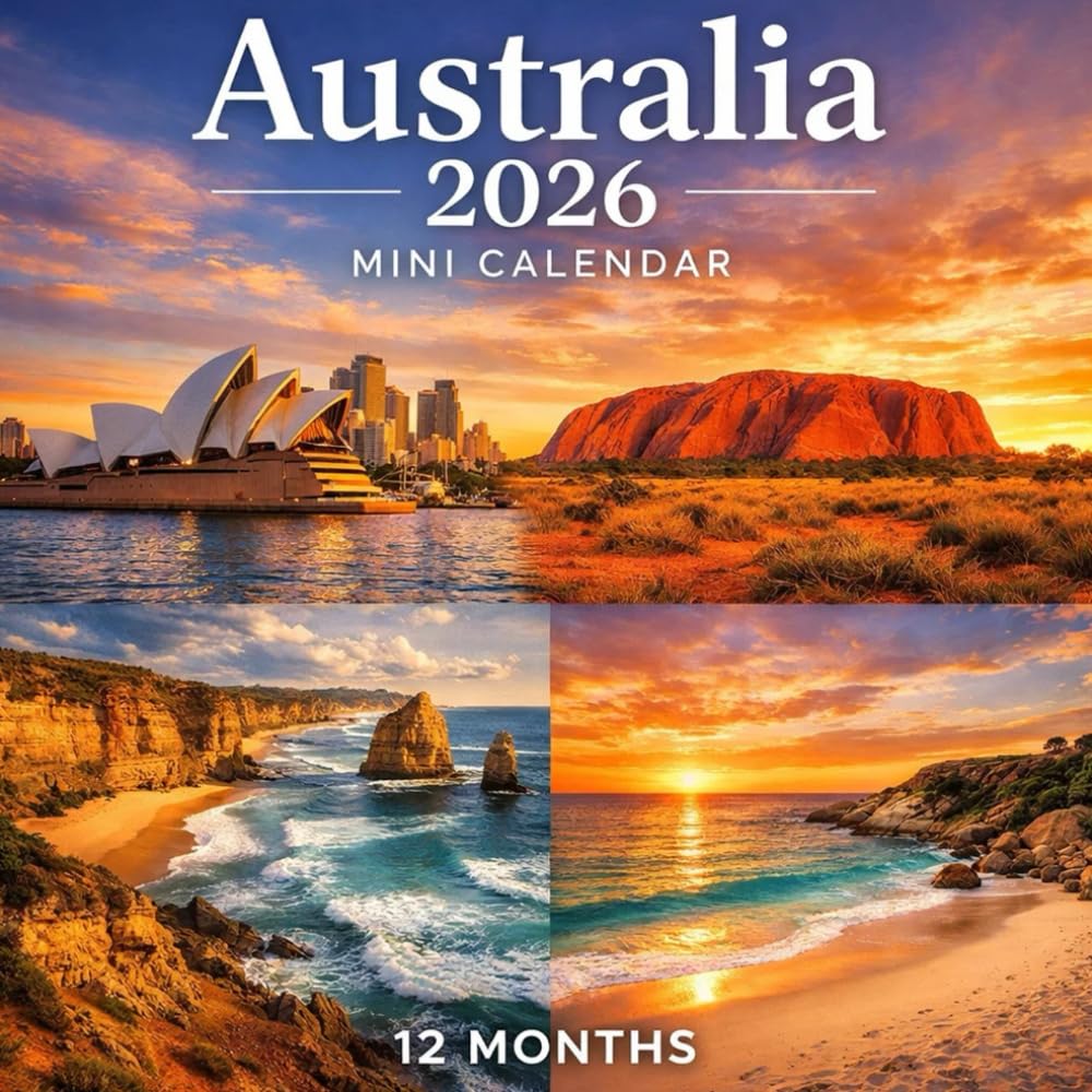 Australia 2026 Mini Calendar – 12 Months