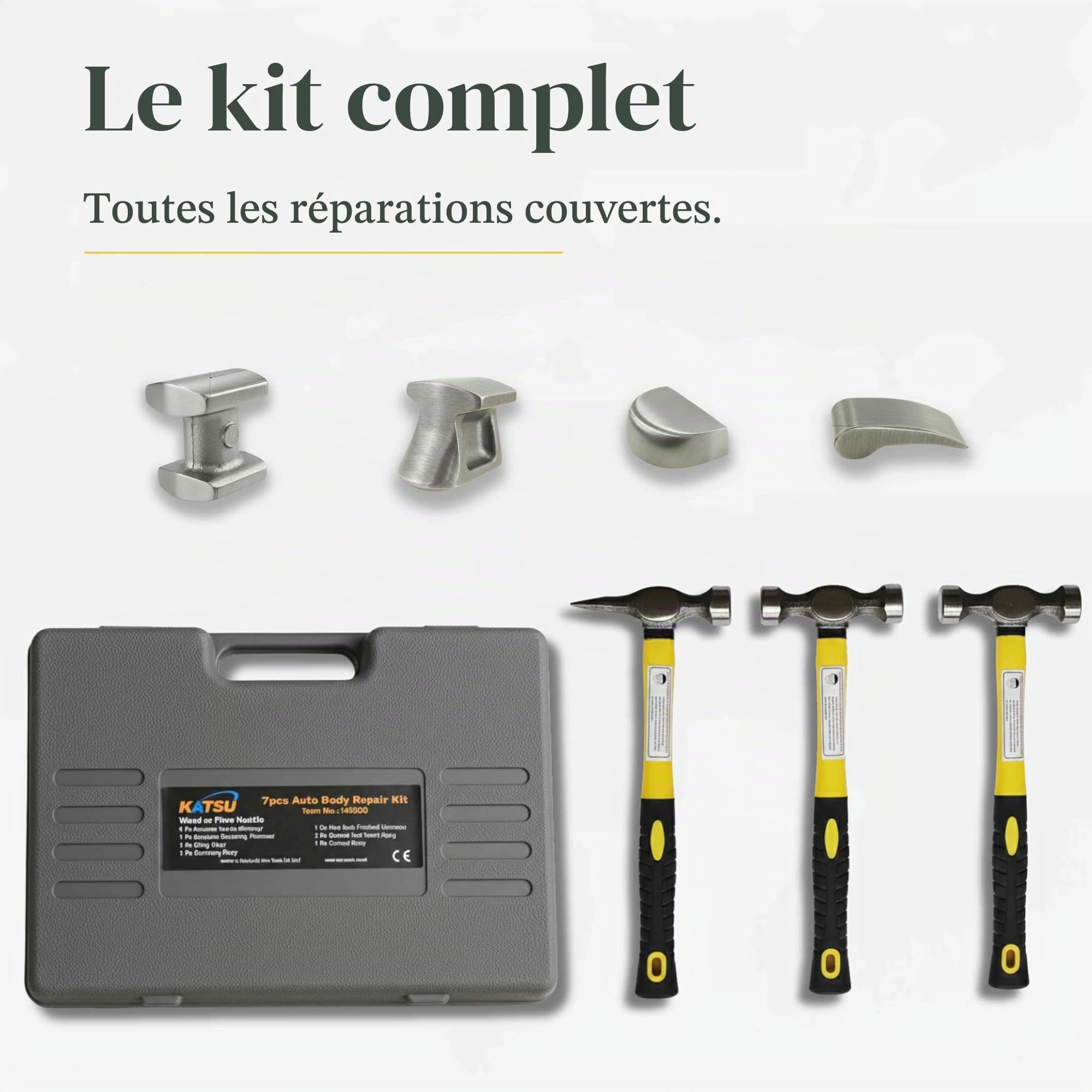 TOPWAY 7Pcs Car Body Repair Tool Set Professional 454230 (Budget)
