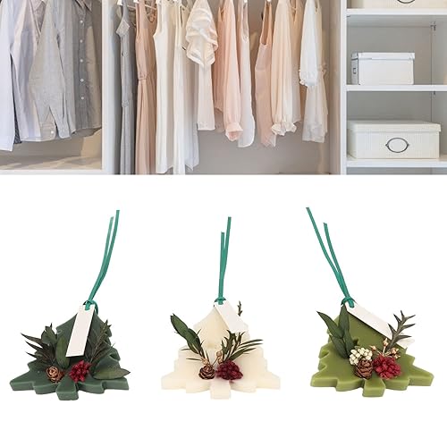 Miniatura 4 de 3 tabletas de aromaterapia, diferentes fragancias en forma de árbol de flores secas perfumadas cera para armario