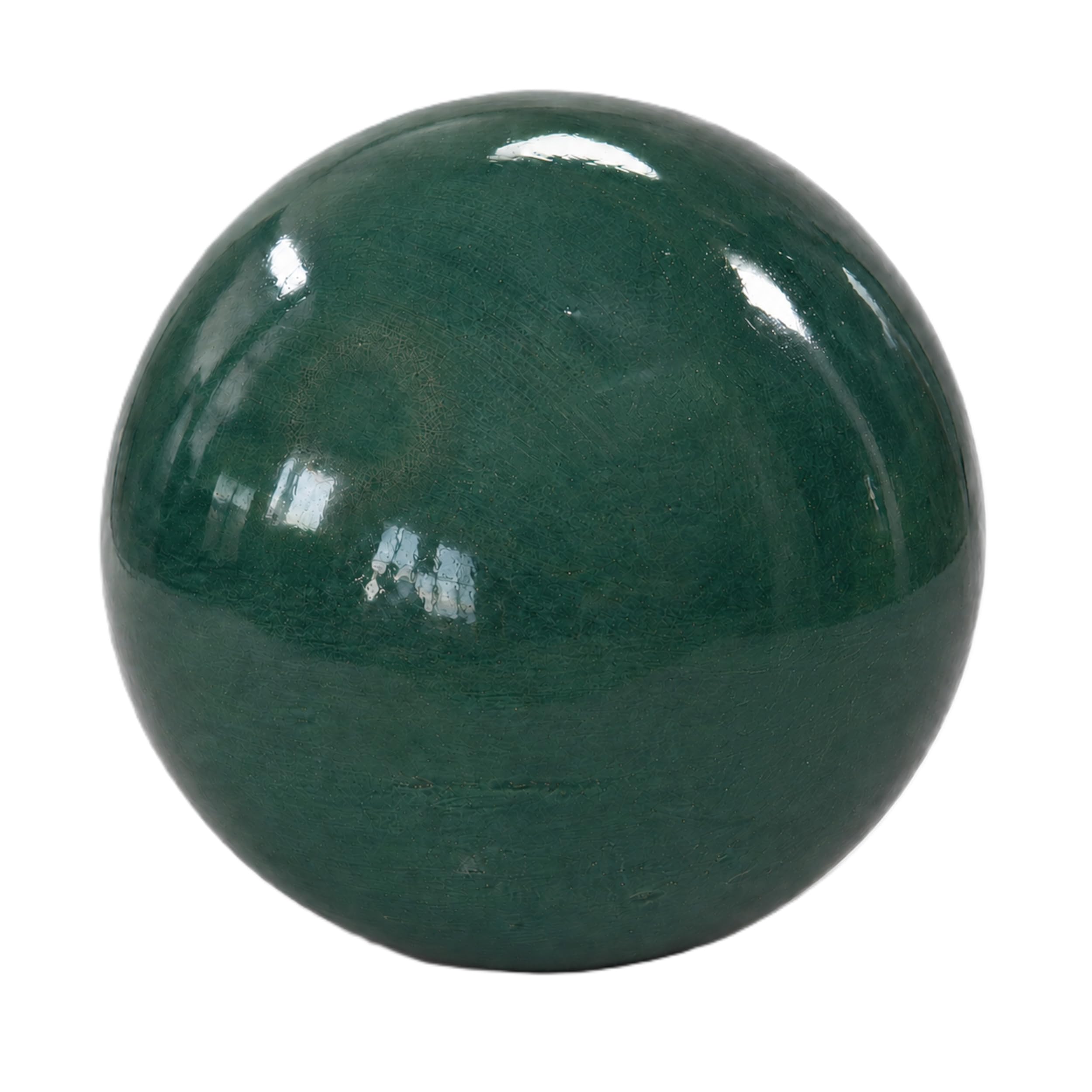2nd Choice/B-Grade Ceramic Garden Ball with Cosmetic Flaws – Decorative Ball/Rose Ball in Various Sizes 20 cm, 30 cm, 40 cm and Colours (Green, 30 cm) — image 1