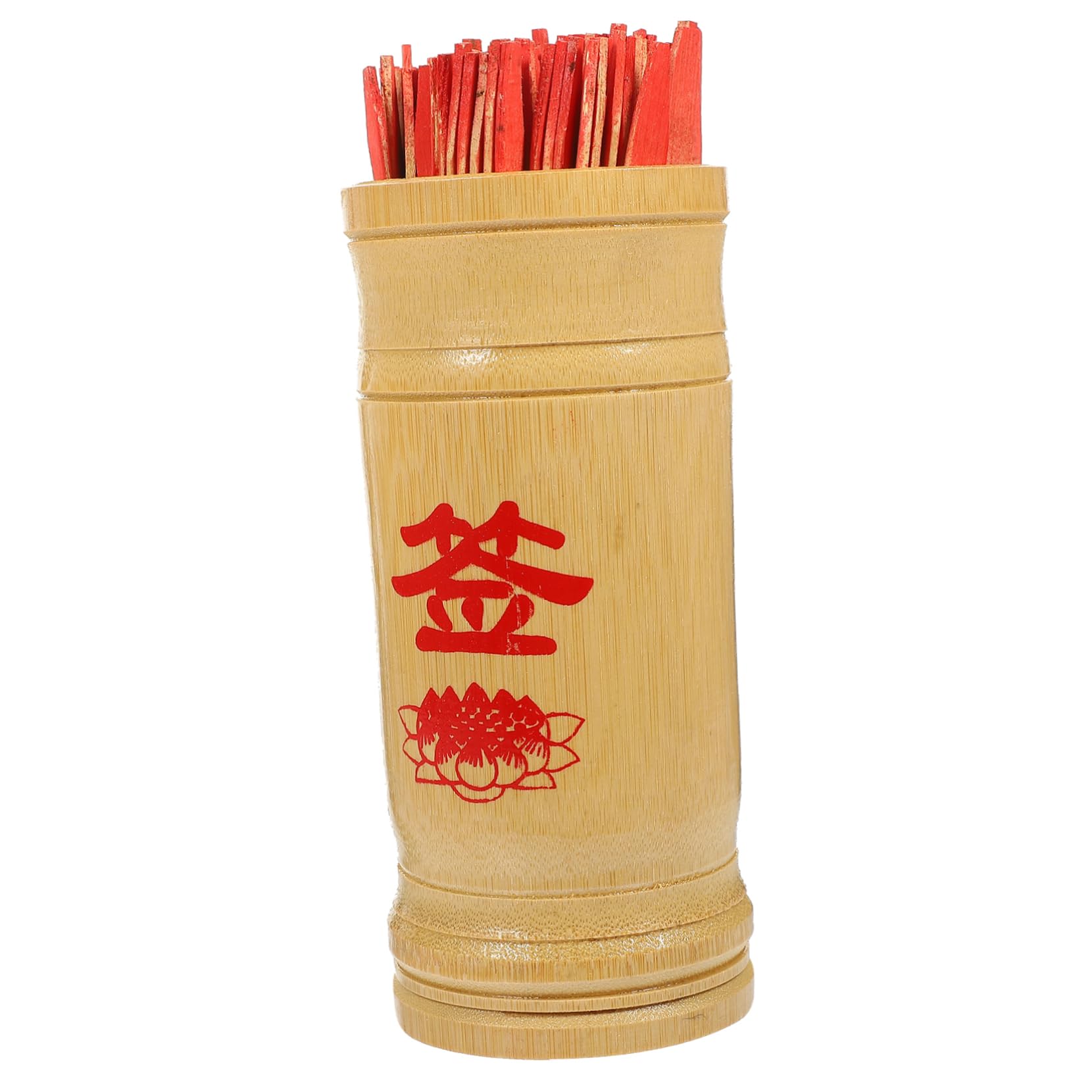 OKUMEYR 1 Juego Palo De Hexagrama De Bambú Accesorios del Juego De La Fortuna Palos De Adivino Palos De Juego De Adivinación Budista Adivino Chino Caja De Herramientas Estilo Chino