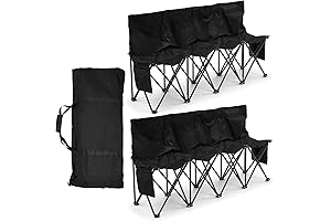 Portable 4-Seat Foldable Football Bench for Team Sports
