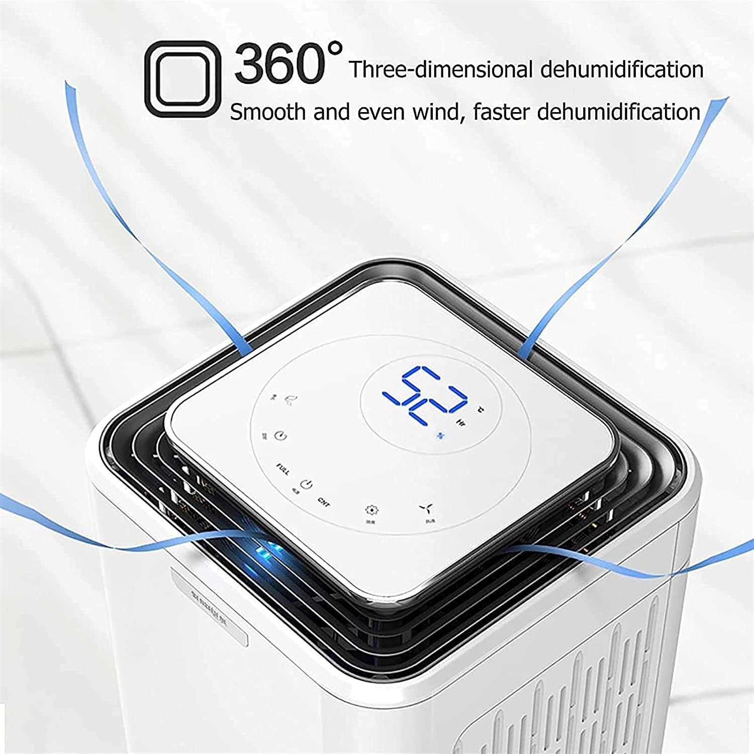 4500 Sq. Ft Dehumidifier for Home Basements Bedroom Garage Removes 9 Gallons Moisture/Day with Continuous Drain Hose 0.5 Gallons Water Tank and Four Air Outlets