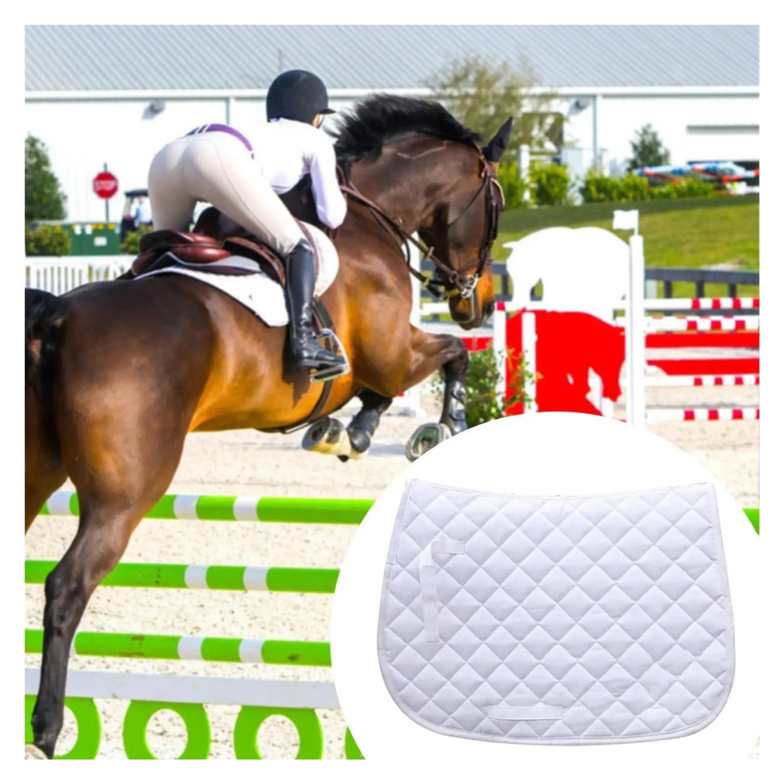 Cojín De Asiento Grueso Antideslizante Para Caballos