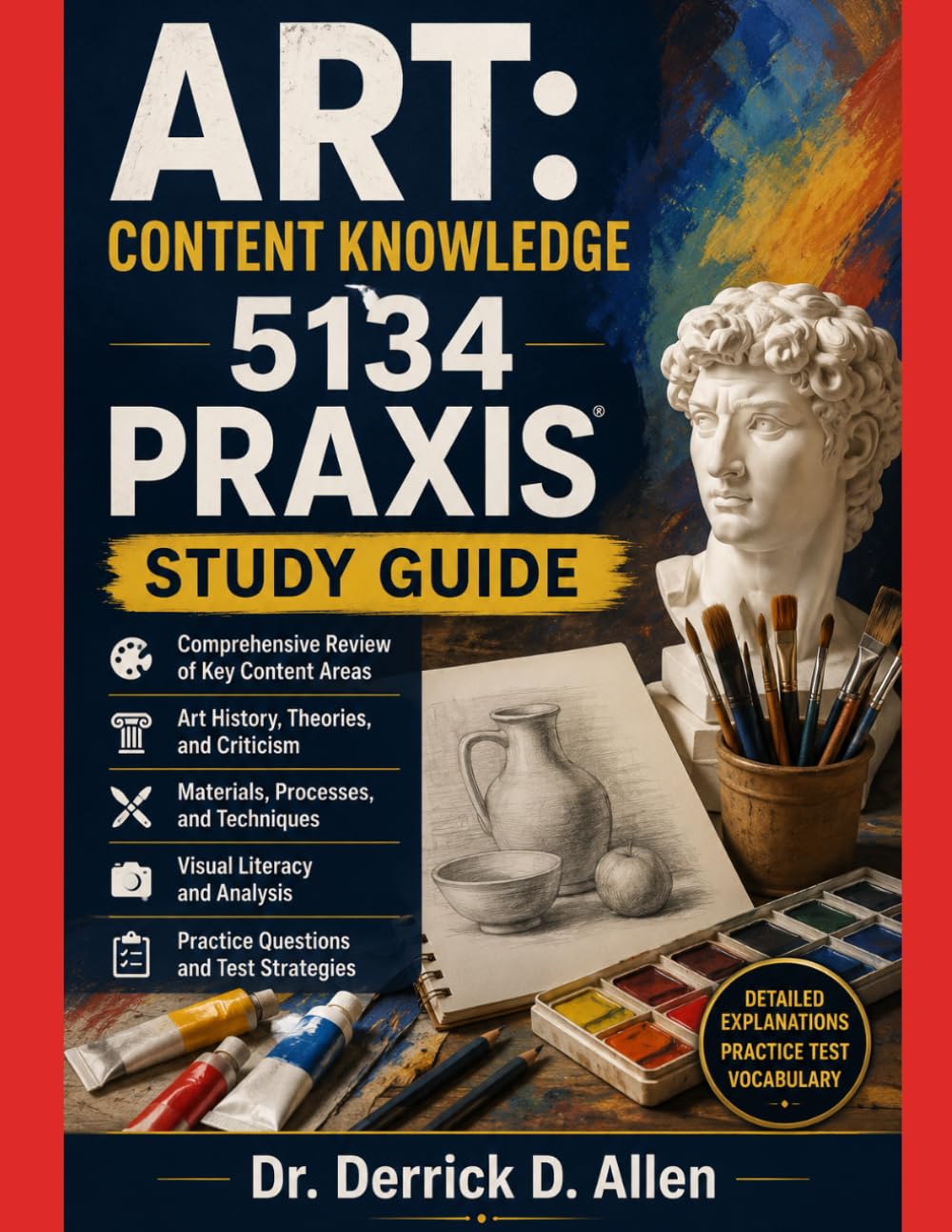 ART: CONTENT KNOWLEDGE 5134 PRAXIS STUDY GUIDE (Tigers Level Up Specialized Content Series)