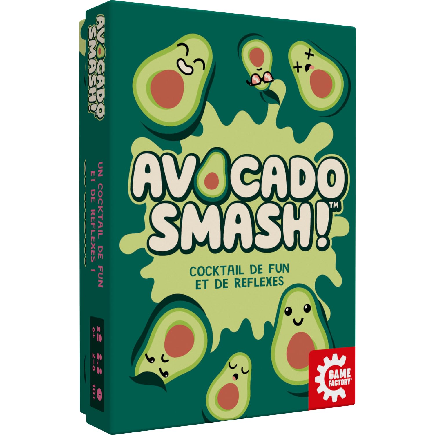 Blackrock Games Avocado Smash - Fast and Hilarious Card Game | 2 to 8 Players | Ages 6+ | Family Friendly Game | Reflexes, Observation & Crazy Laughs | Compact Size - Game Factory