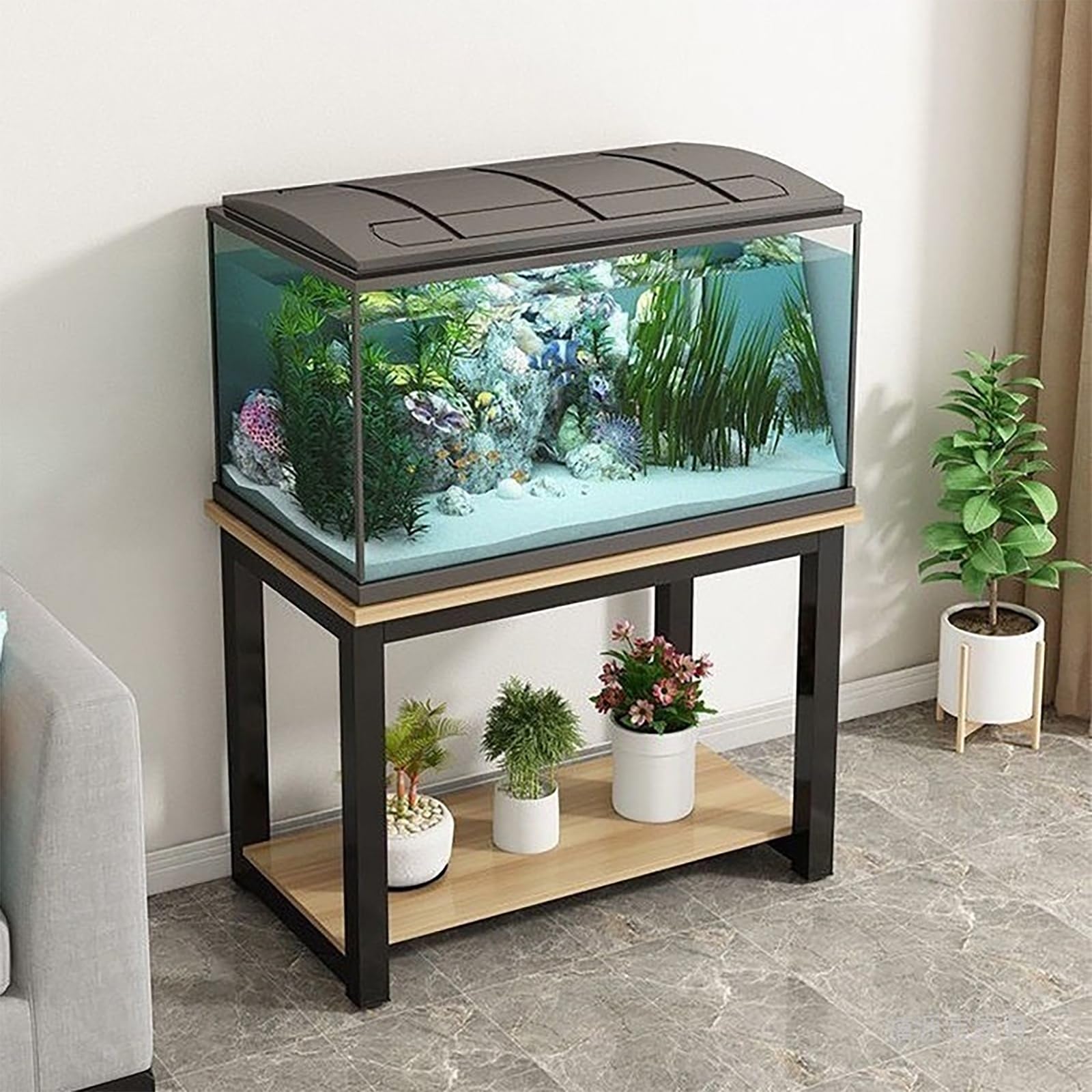 Amazon.co.jp: MIISAGS 水槽台 木製 水槽置き台 50/60/70/80/90/100