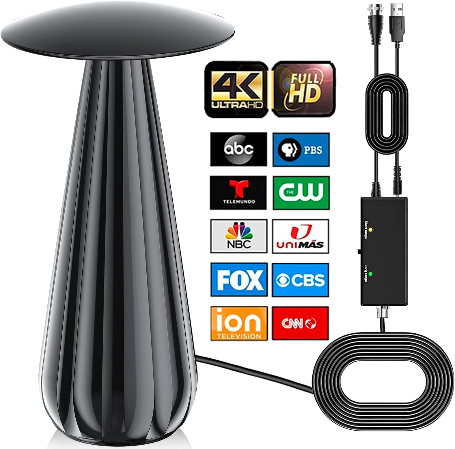 TV Antenna for Smart TVDigital HD Antenna with 500+ Miles