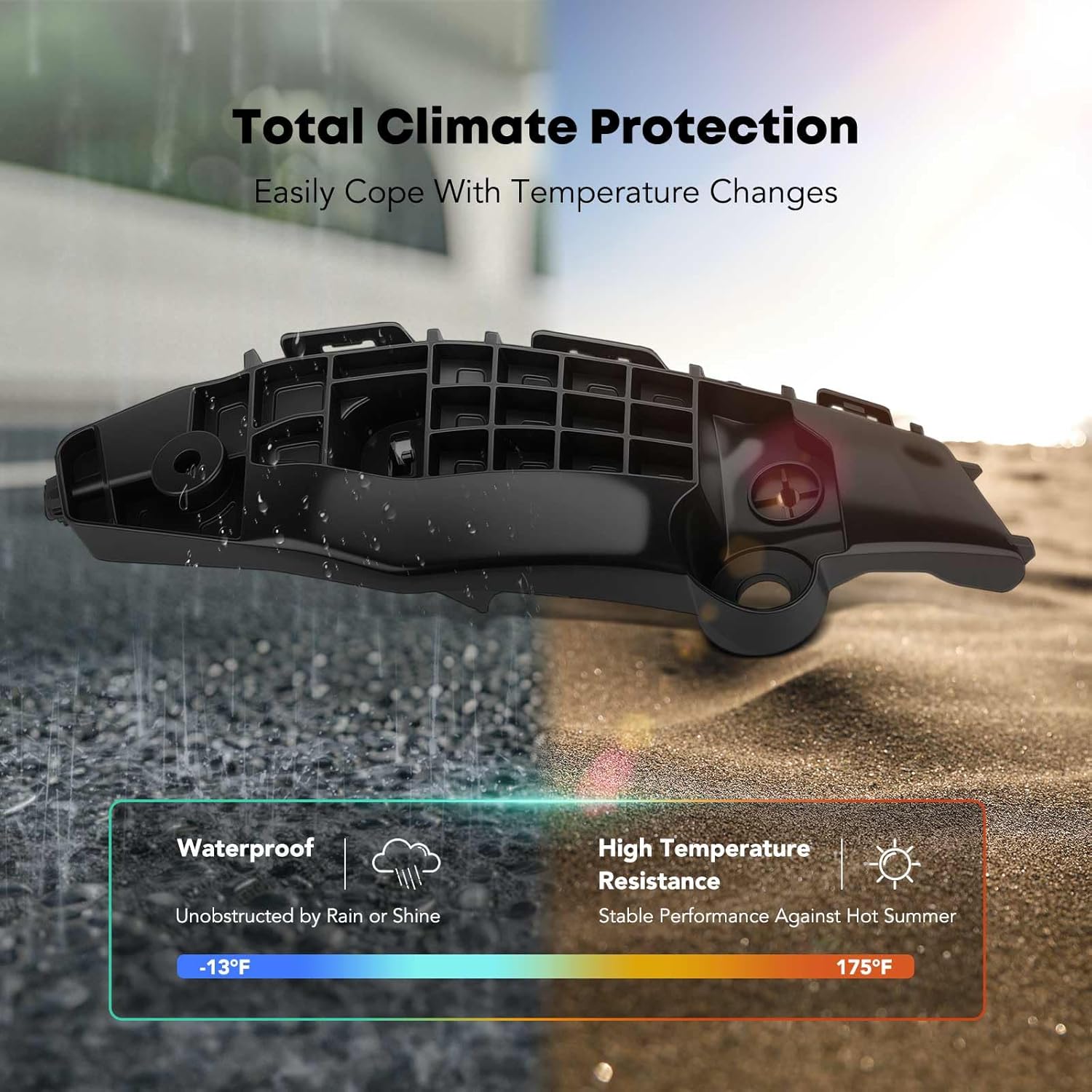 YHTAUTO Front Right Passenger Side Bumper Cover Retainer Compatible with Toyota RAV4 2019-2024 RAV4 Prime 2021-2024, Bumper Bracket