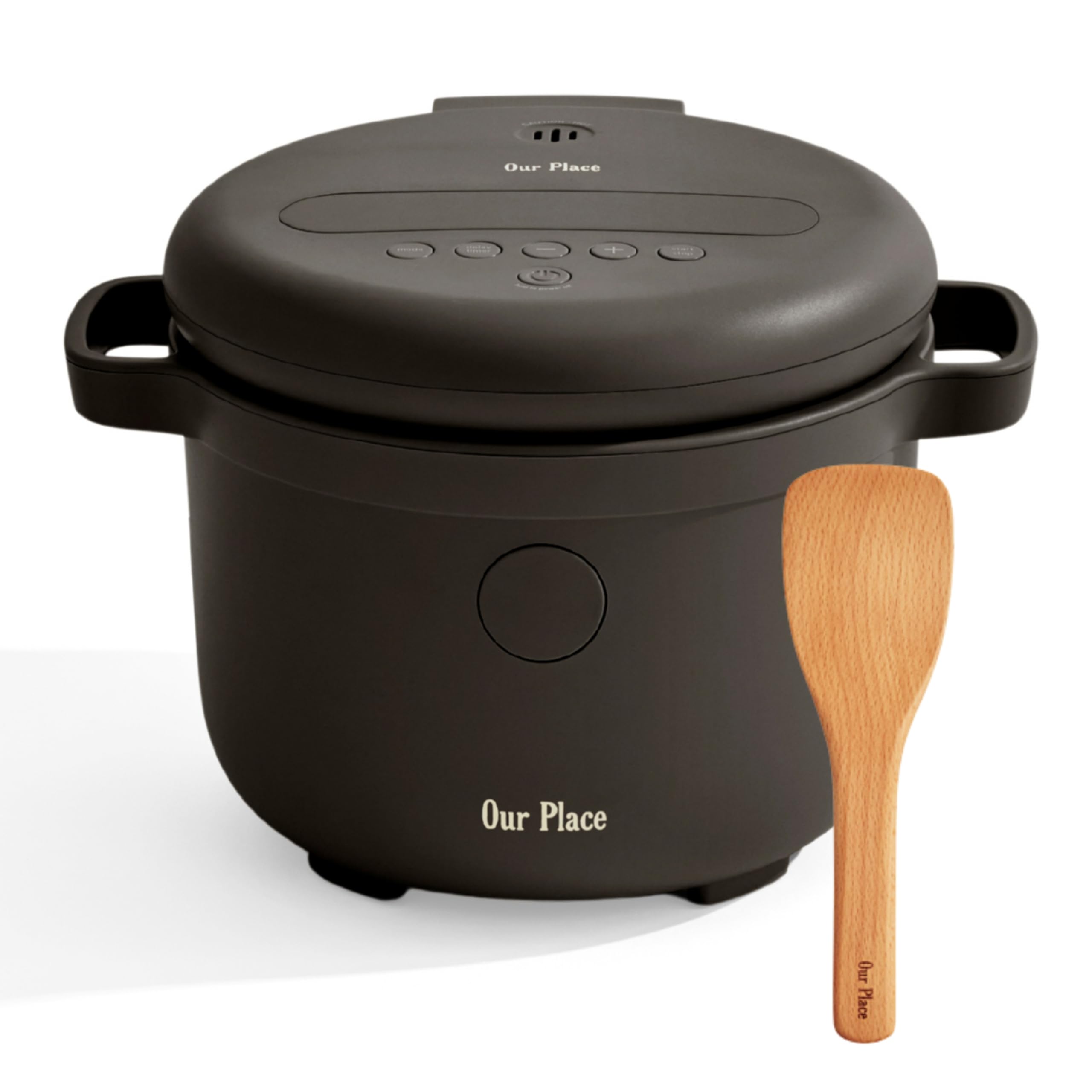 Our Place Rice Cooker | Compact Rice Cooker 3-Cup Uncooked / 6-Cup Cooked with Ceramic Nonstick Inner Pot | Fuzzy Logic Multi-Cooker for White & Brown Rice, Oatmeal & Grains | Delay Timer & Auto Keep Warm | Char
