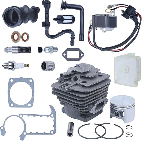 Miniatura 3 de Kit de pistón cilíndrico de 1.929in, rodamiento de aguja de pistón, bobina de encendido, bujía, válvula de descompresión, filtro de aire, bota de