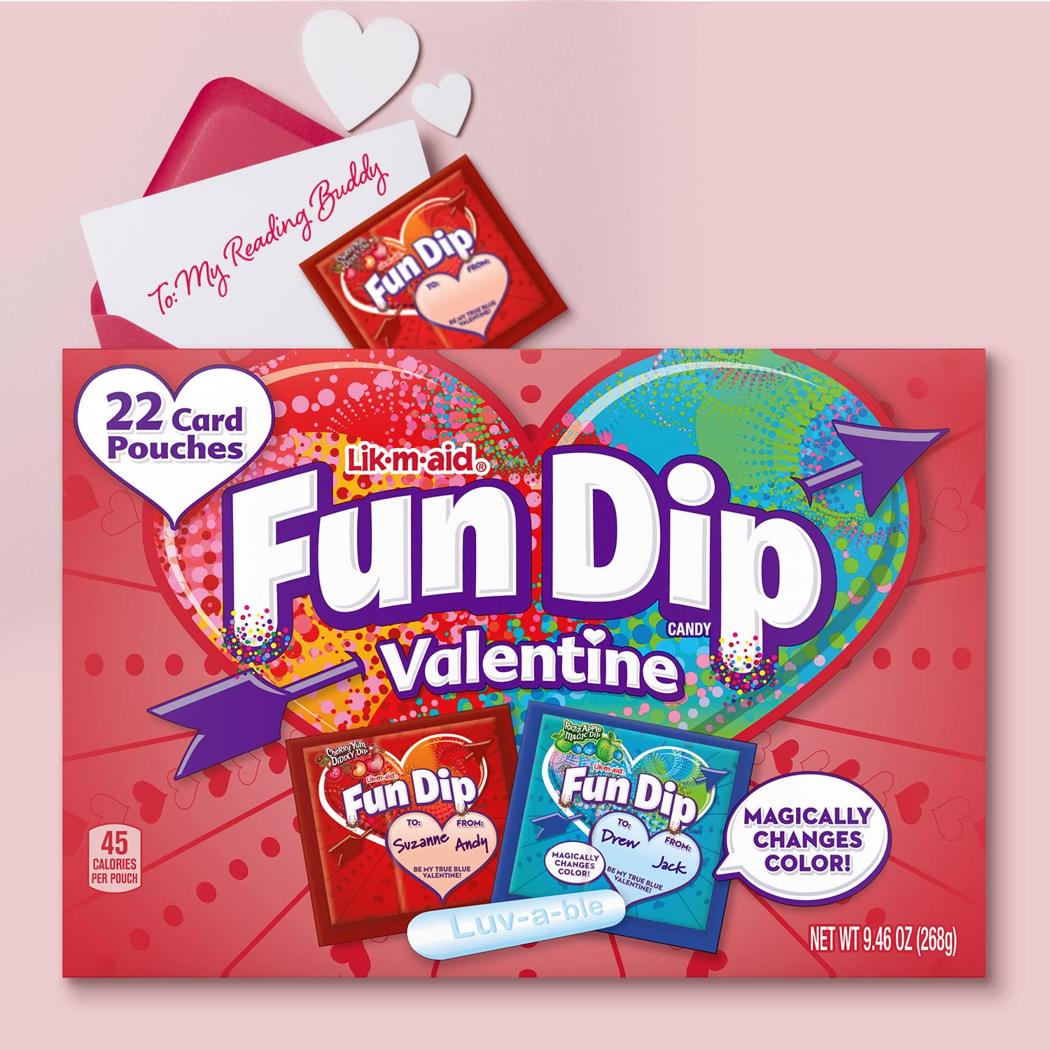 Fun Dip Valentine's Day Candy Razz Apple and Cherry Yum Sweet and