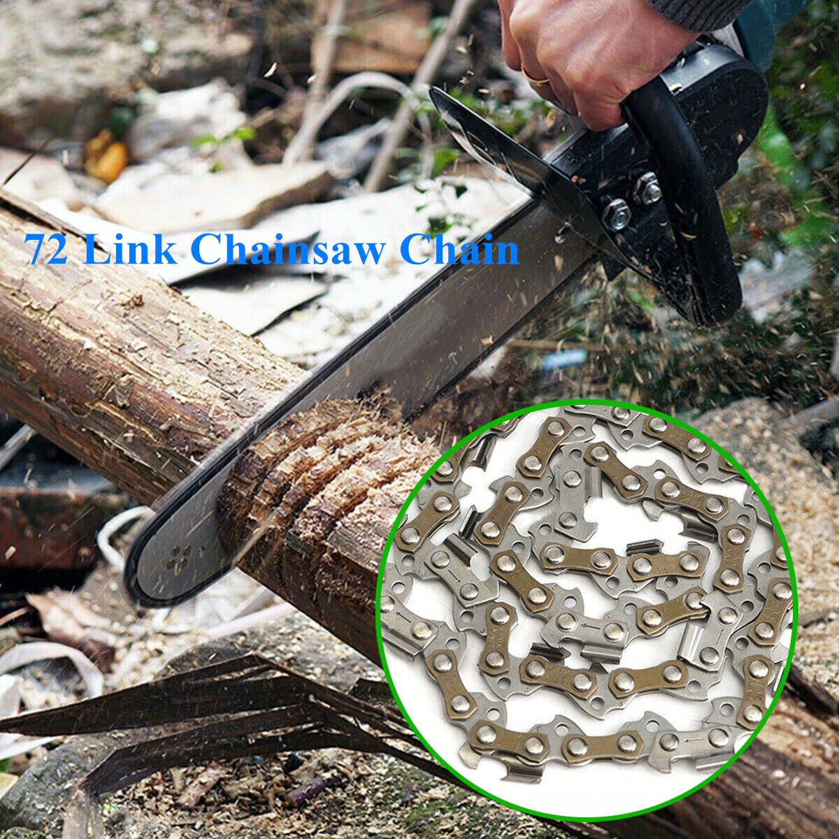 Chaîne De Tronçonneuse 45 Cm - Pas 0.325", Jauge .063", 68 Maillons - Compatible STIHL, Husqvarna, Trilink
