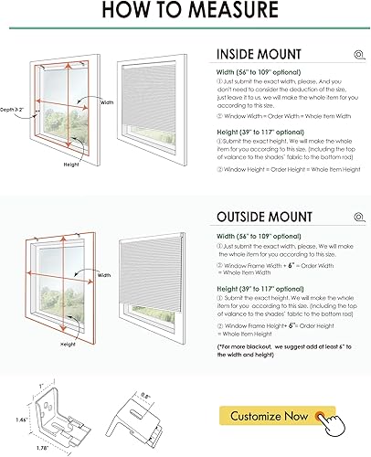 Miniatura 6 de Yoolax Persianas celulares motorizadas compatibles con Alexa, persianas motorizadas para oscurecer la habitación, persianas inteligentes de panal