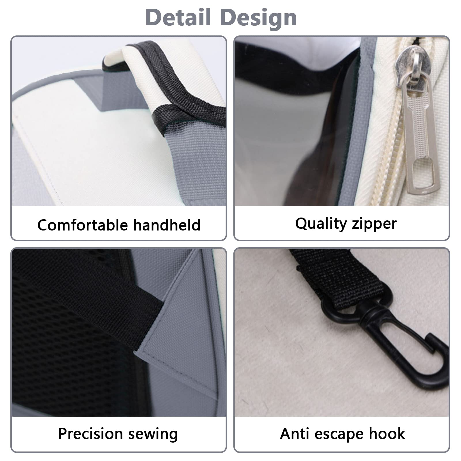 Zaino Gatto, Zaino per cani Gatti Trasportino, Zaino portatile traspirante con Tasche Frontali,Trasparente E Traspirante Resistente al Calore Carrier per I Viaggi di Campeggio D'escursione