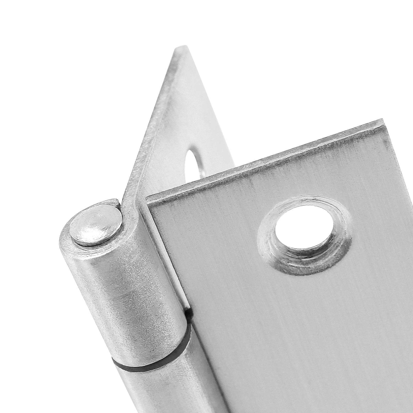 10 Cerniere per Porte in acciaio inox, Cerniere per Legno pieghevoli in metallo, con vite per interni ed esterni, porte, finestre, armadi, 7,5x5x0,15 cm