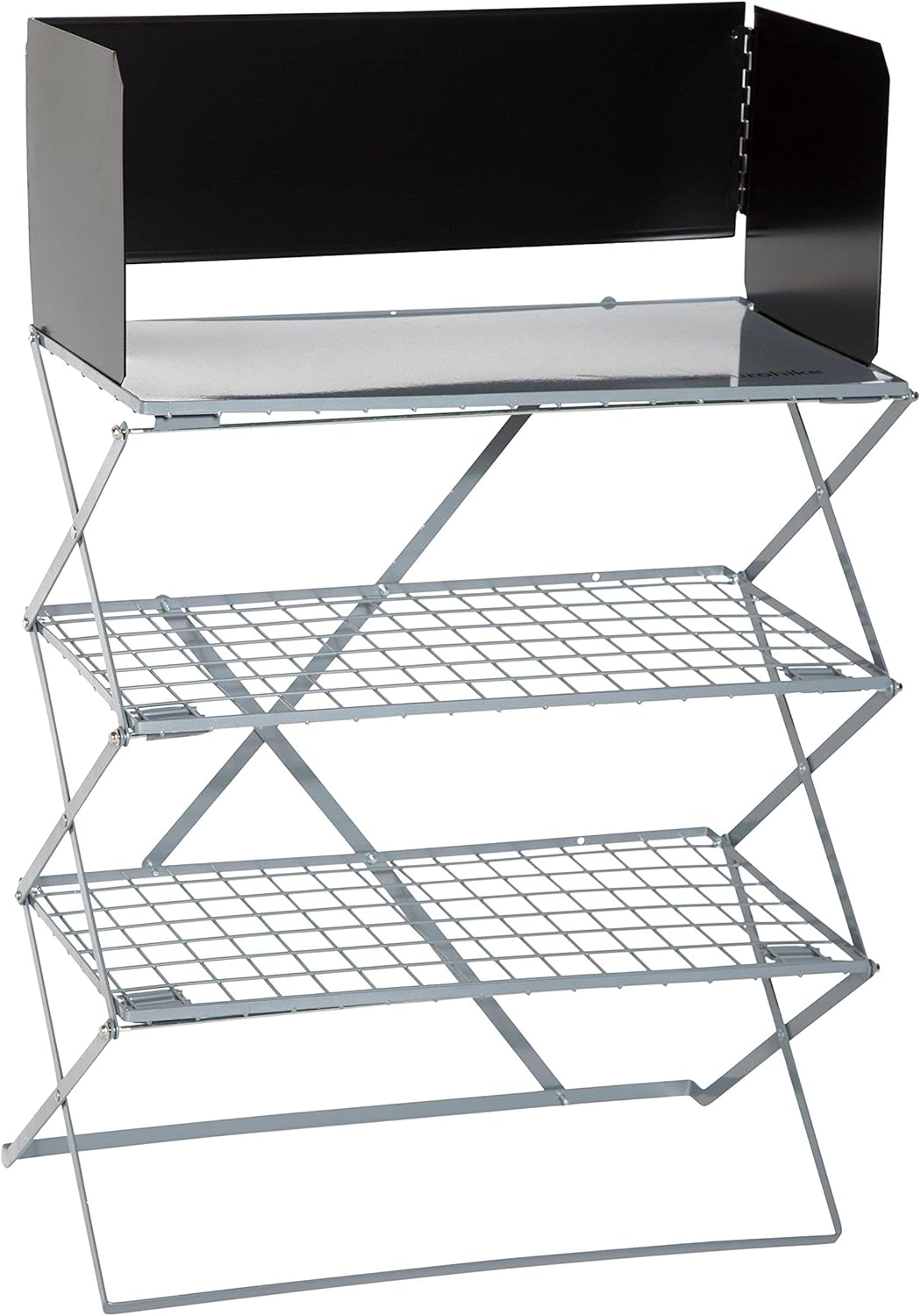 Eurohike Camp Kitchen Unit with Steel Frame, 3 Shelves and a Camping