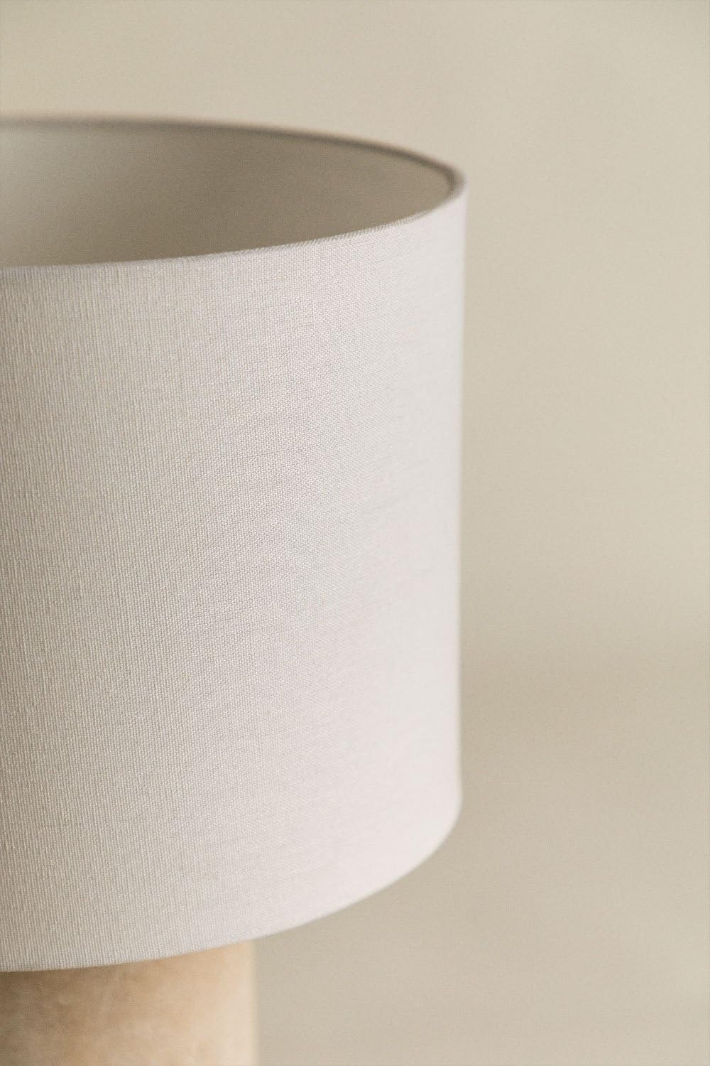 SKLUM Lampe de Table Dianta en Lin et Fibre de Verre