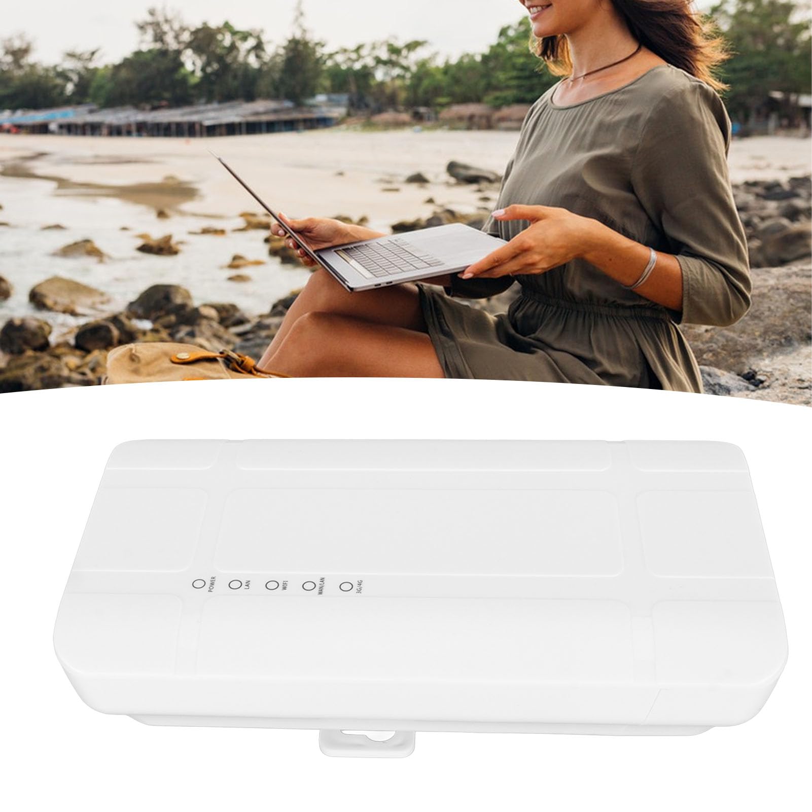 Jectse Mobile Wi -fi Access Point, WiFi 4G Router Plug e Riproduce Hardware Dual Hardware da 300 Mbps per la Famiglia (Spina europea)