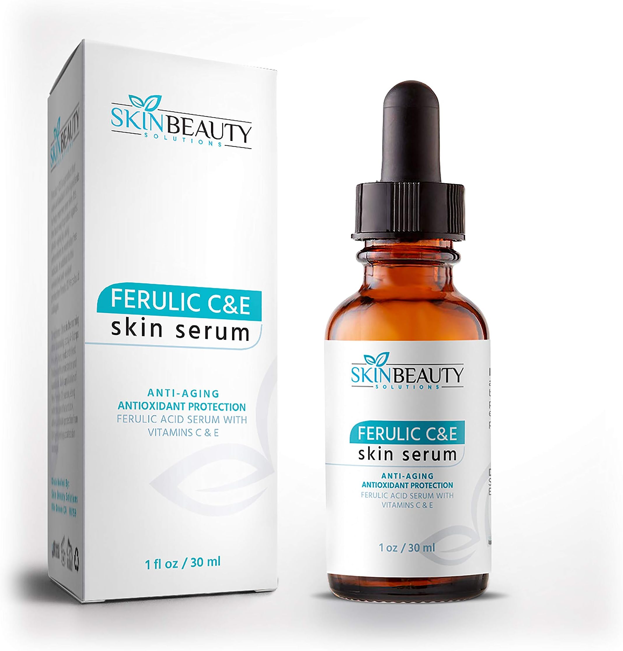 Ferulic Acid CE with Vitamin C+E Serum - Wrinkles, Anti-Aging, Sun Damaged & More (C+E Ferulic Combination Antioxidant Treatment (1 oz / 30 ml)