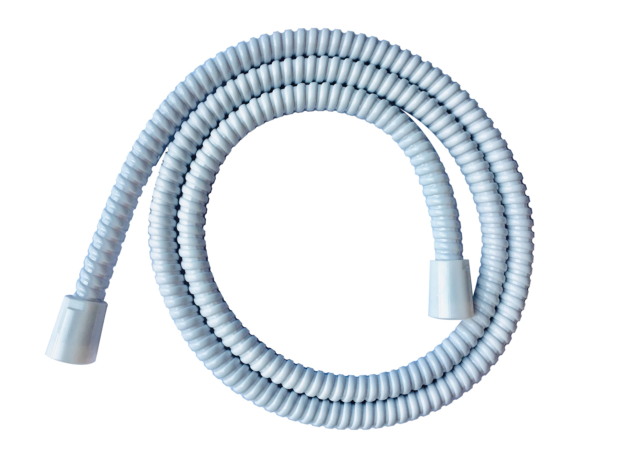 Blue Canyon PVC White Shower Hose 1.5 Metre by 10mm Pipe Home Bathroom