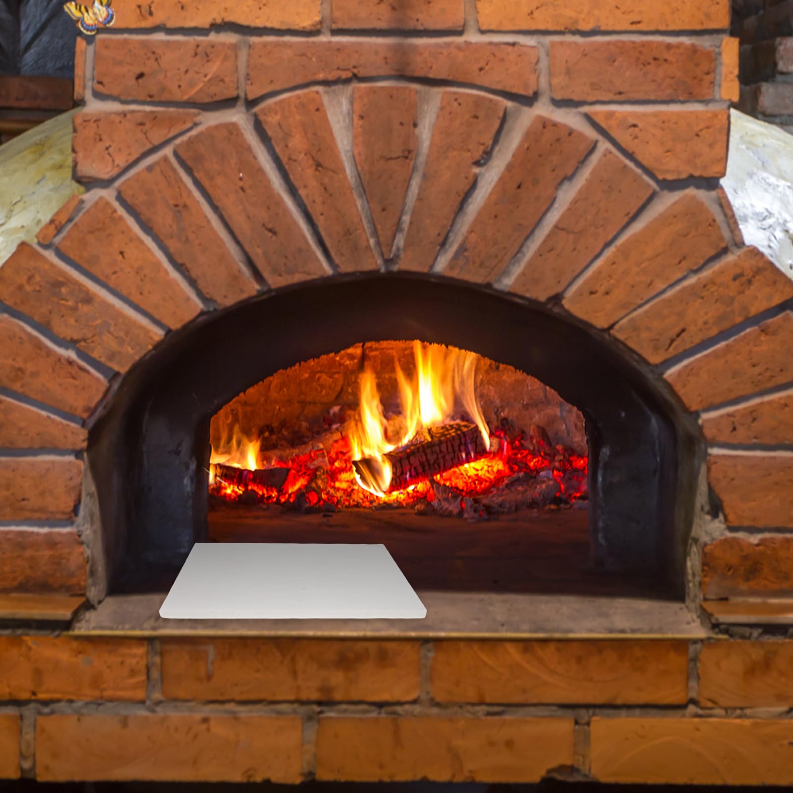 iplusmile Pack de 2 Paneles Aislantes de Fibra Cerámica 10mm (300x200mm), Placa Ignífuga de Alta Temperatura para Estufas de Leña, Chimeneas y Hornos de Pizza, Aislamiento Térmico Resistente al Fuego