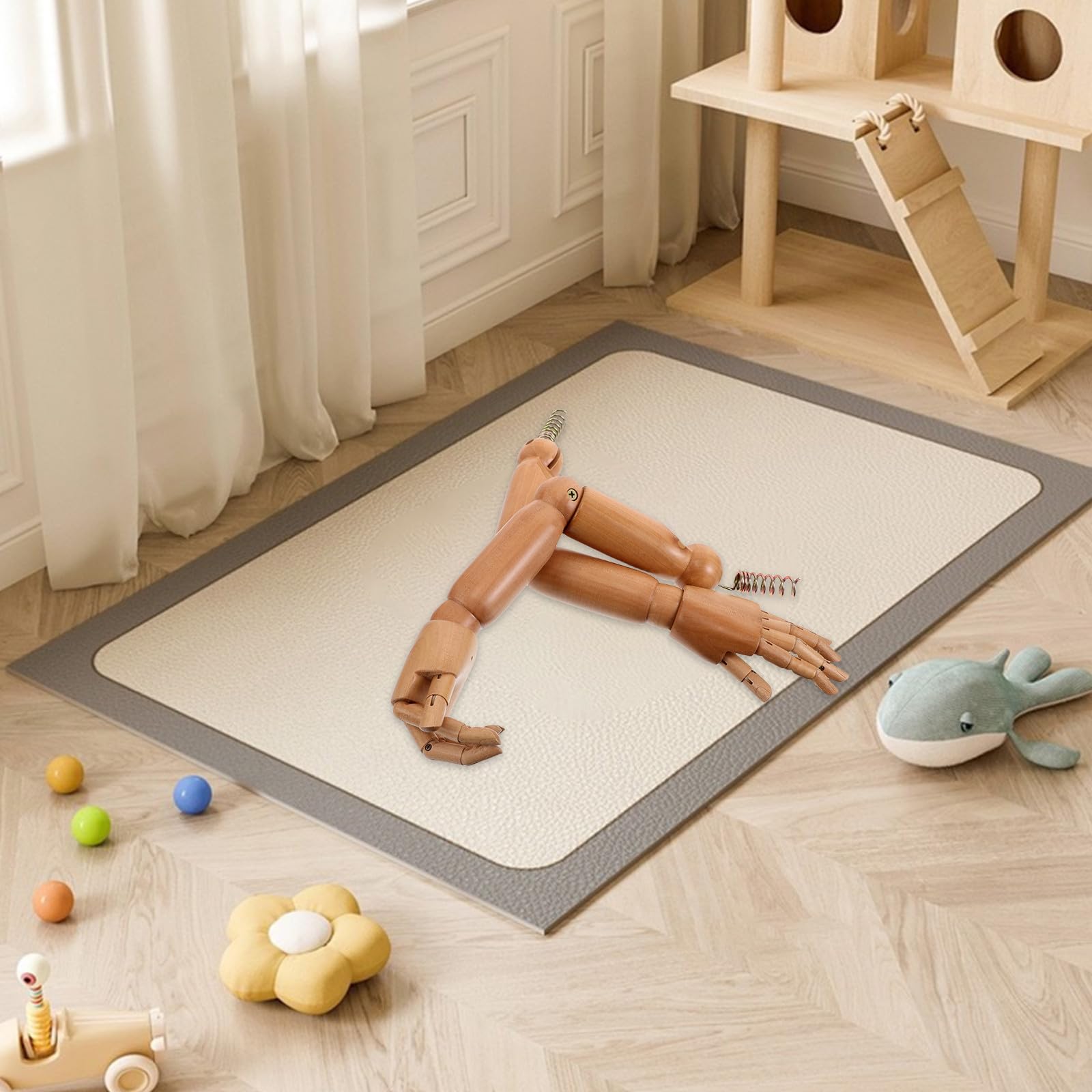 BESTOYARD Kinderpuppenhand aus Holz mit flexiblen Armgelenken, 1 Paar realistisches Armmodell für Bekleidungsauslage und soziale Integration