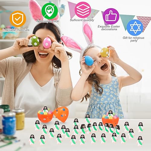 Miniatura 6 de Sumind 50 piezas de juguetes de Jesús, figuras religiosas de Jesús, regalos clásicos de Cristo, salvador religioso, muñeca Jesús, suministros