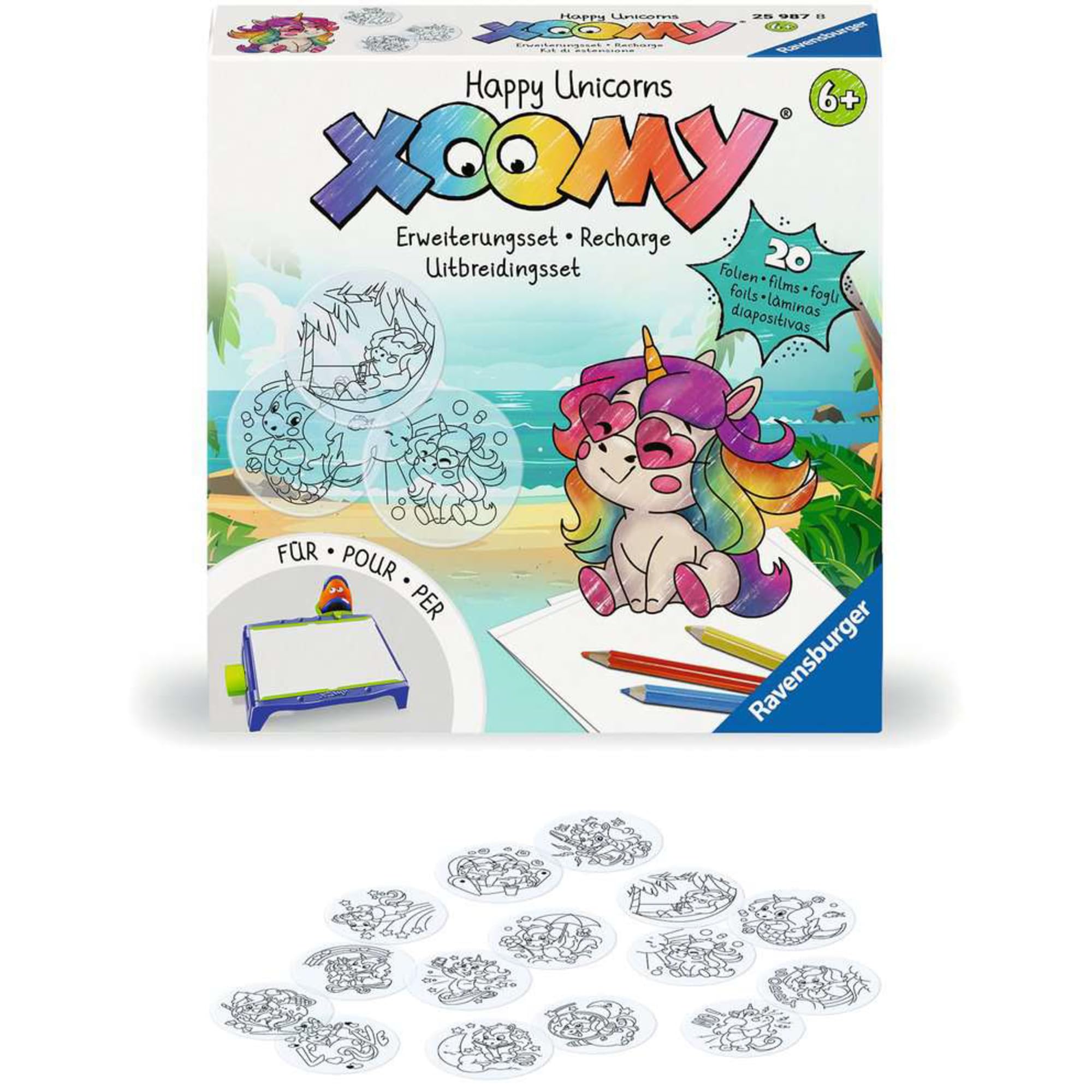 Xoomy Refill Erweiterungsset - Fröhliche Einhörner