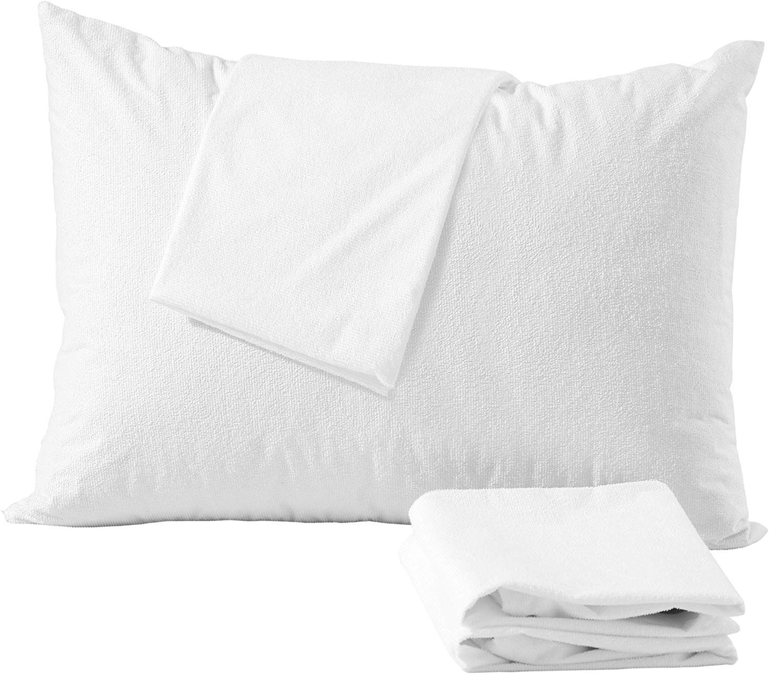 Niagara Sleep SolutionTerry Pillow Protectors, King Size, Pack of 4, White