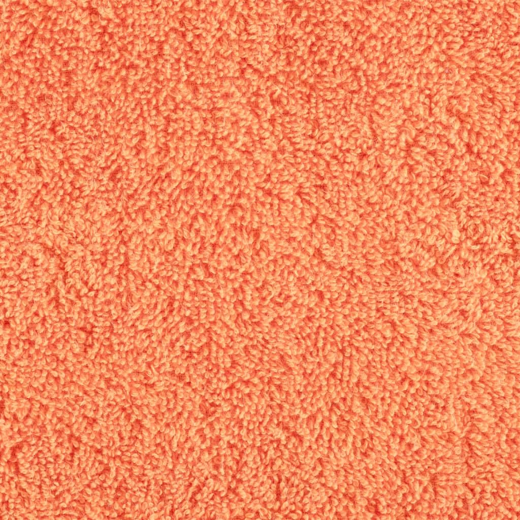 SOLUND Toallas de ducha de alta calidad, 2 unidades, color naranja, 70 x 140 cm, 600 g/m², toallas de algodón absorbentes, con colgador, para el hogar y el comercio