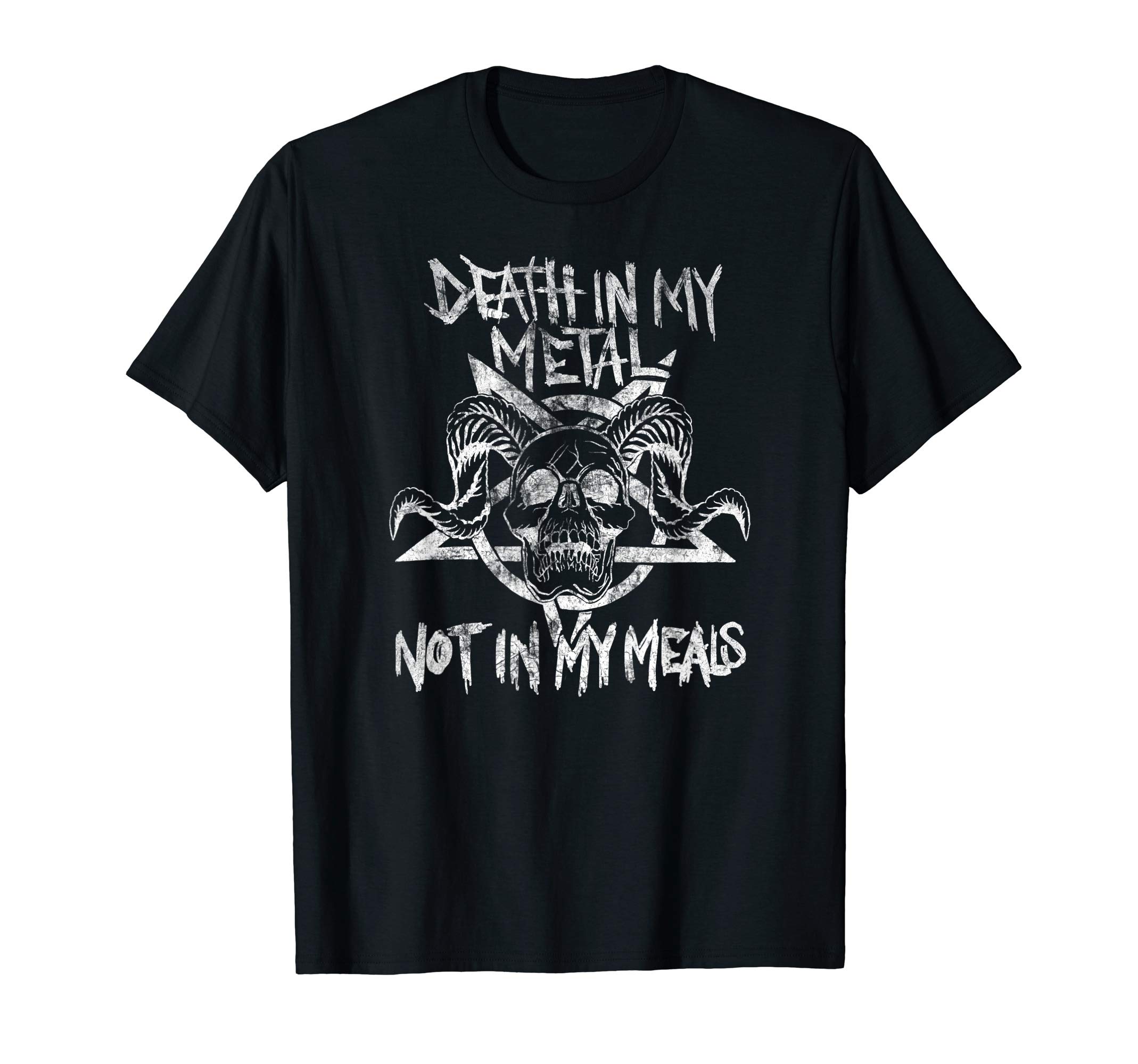 Death in my Metal Not in My Meals - Vegan Metalhead T-Shirt