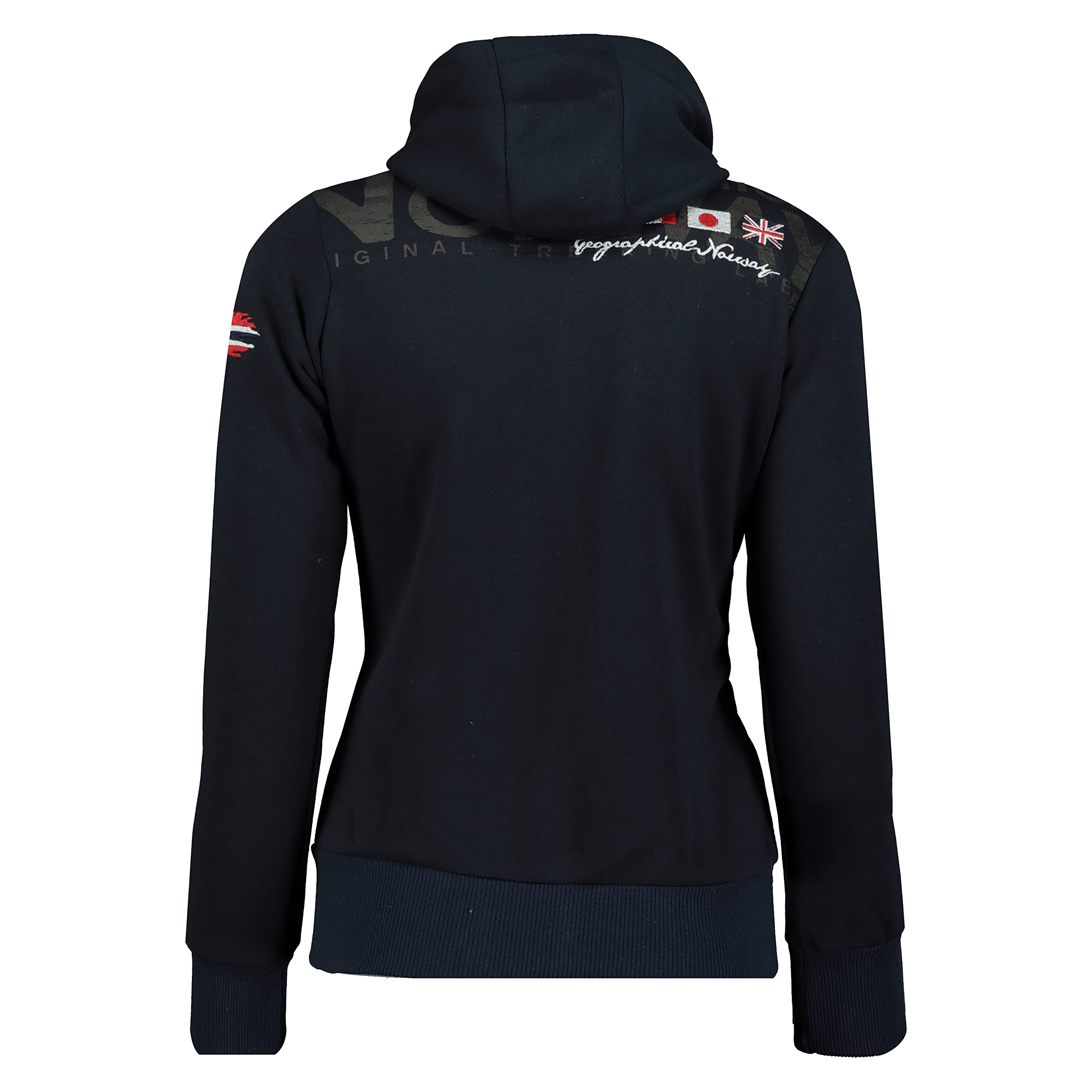 Geographical Norway Fespote Lady - Sudaderas Mujer con Capucha Y Bolsillos - Sudadera Manga Larga Chaqueta Caliente - Cremallera Jersey Mujeres Primavera Verano Otoño Invierno
