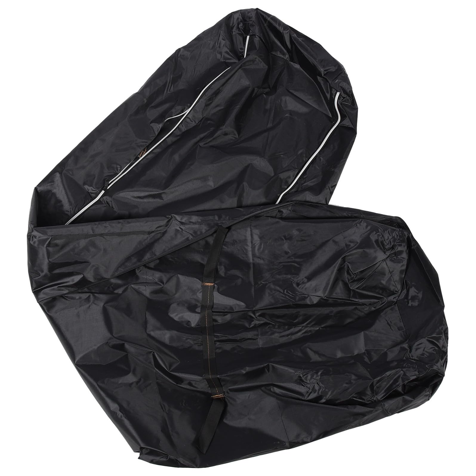 Sacco per Trasporto di Cadaveri Nero in Pvc Barriera Alta, Borsa per Corpo Funeraria Resistente e Facile da Trasportare