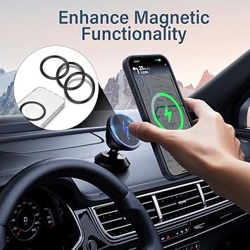 3 PCS Universal Metal Ring Sticker for MagSafe Accessories
