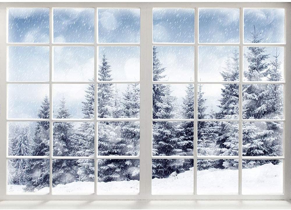 7x5ft Winter Wonderland Backdrop Snow Winter Backdrop