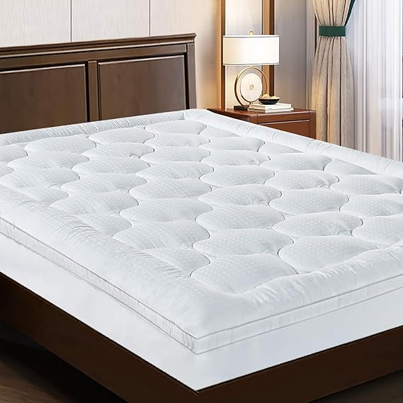 EASELAND Queen Size Mattress Topper Pillow Top Mattress