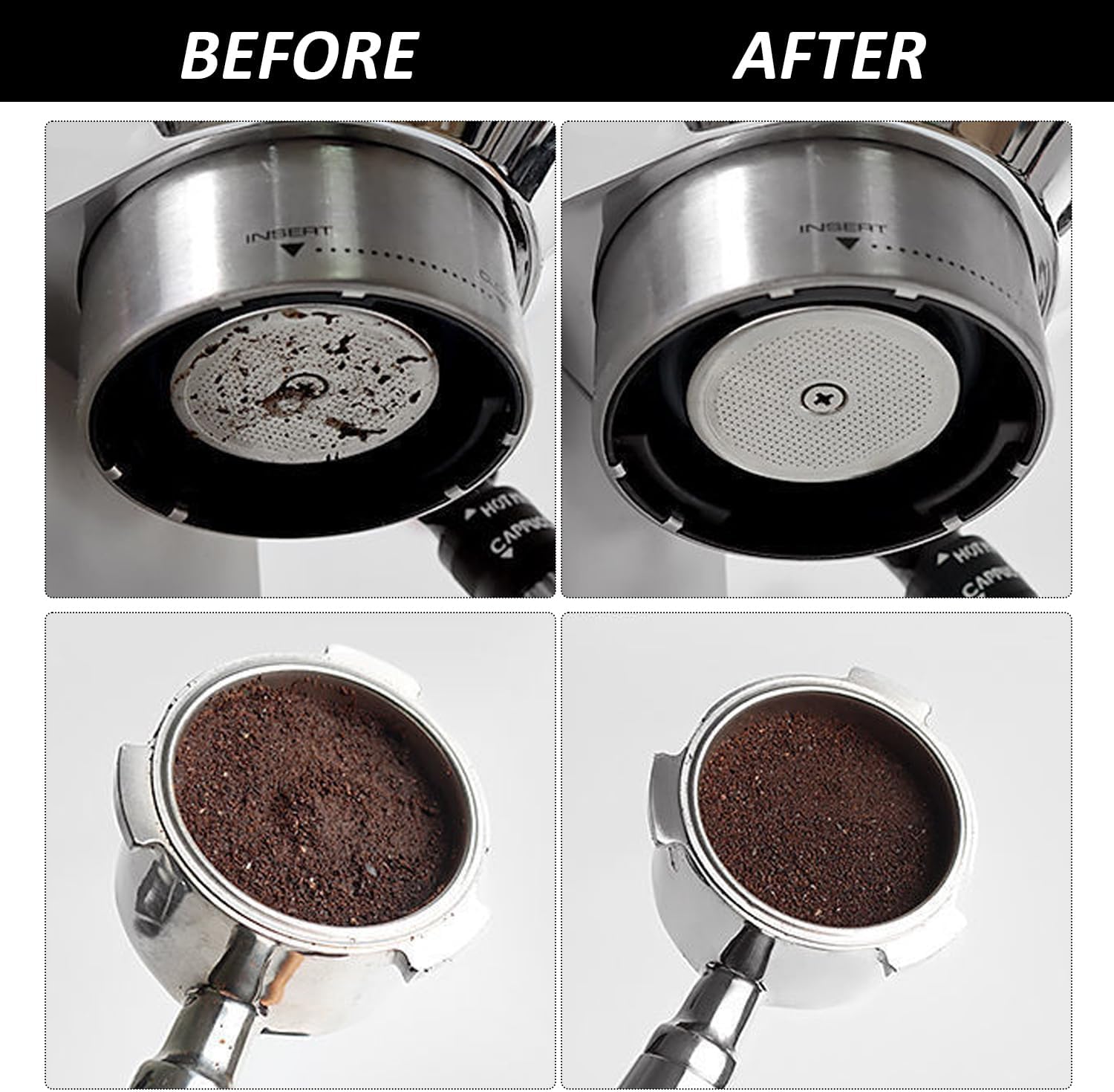 2 Coffee Filters, Espresso Water Separator, Secondary Water Separator, Portable Puck Strainer, Reusable Coffee Filter