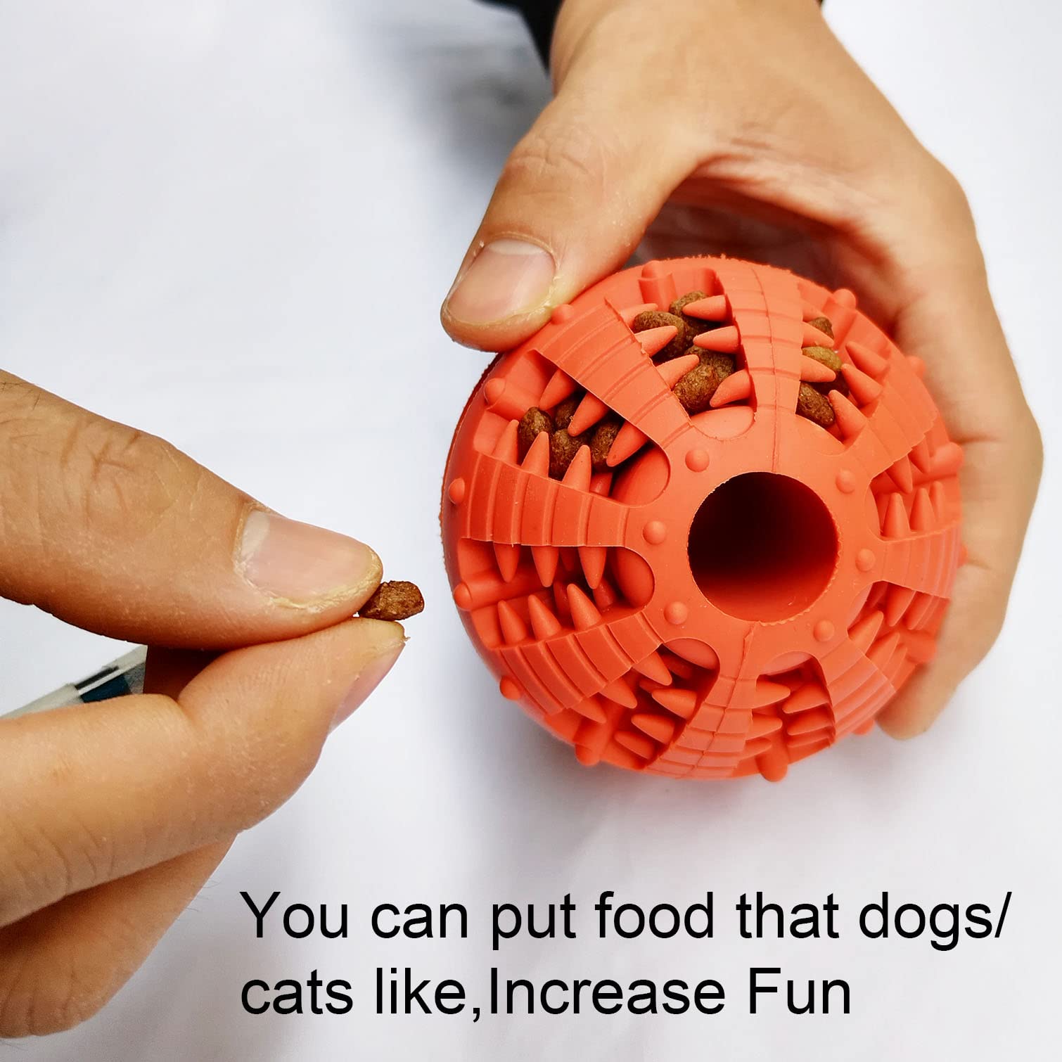 Palla Giocattolo Per Cani Con Pulizia Denti - Gomma Naturale Con Mentha