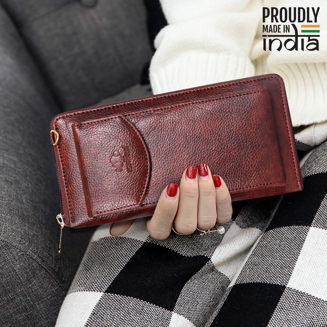 Diwali Sale The Clownfish Synthetic Virgo Womens Wallet/Sling Bag With Front Mobile Pocket(Tan) 5 Diwali Sale The Clownfish Synthetic Virgo Womens Wallet/Sling Bag With Front Mobile Pocket(Tan)