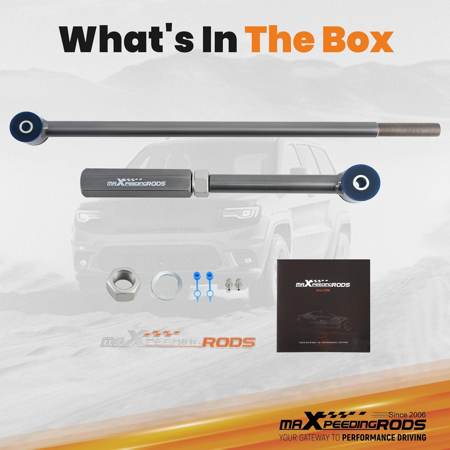 maXpeedingrods Adjustable 0-6" Lifted Rear Track Bar for Toyota 4Runner 2003-2023, for Toyota FJ Cruiser 2007-2014, for Lexus GX460/GX470 2003-2023