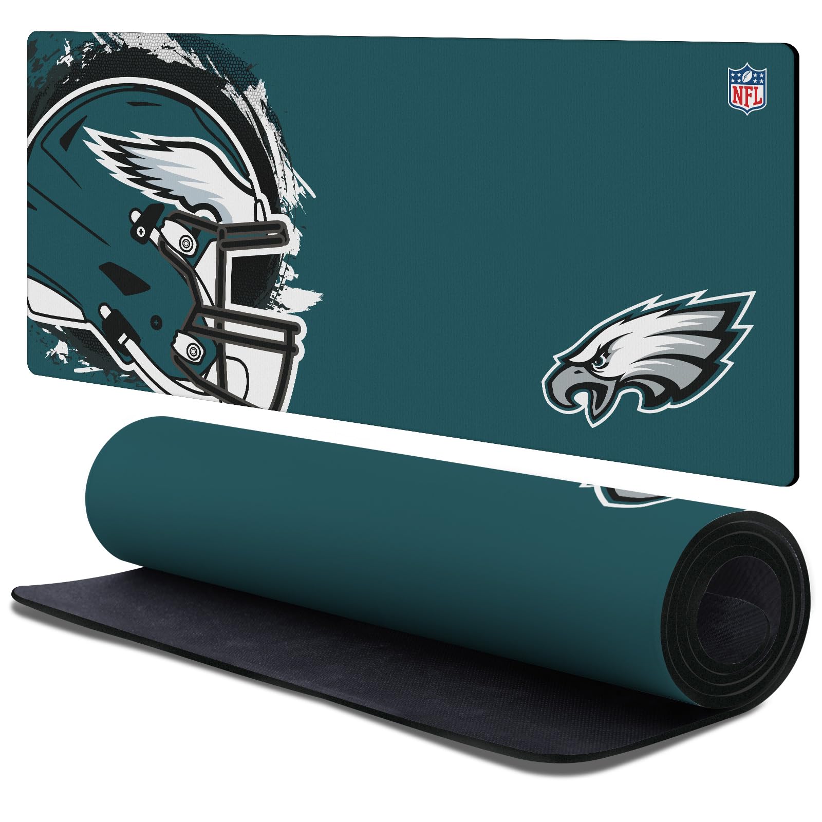 Head Case Designs Officially Licensed NFL Splatter Philadelphia Eagles 37.4 x 15.75 x 0.16 inches (900 x 400 mm) - XL Gaming Office Desk PC Keyboard Mouse Mat Pad
