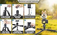 Vista 8 de Trípode de Fibra de Carbono - INNOREL RT85C Sin Rótula Cabeza de Bola Súper Profesional Trípode Monopié Soporte de Resistencia para Cámara DSLR