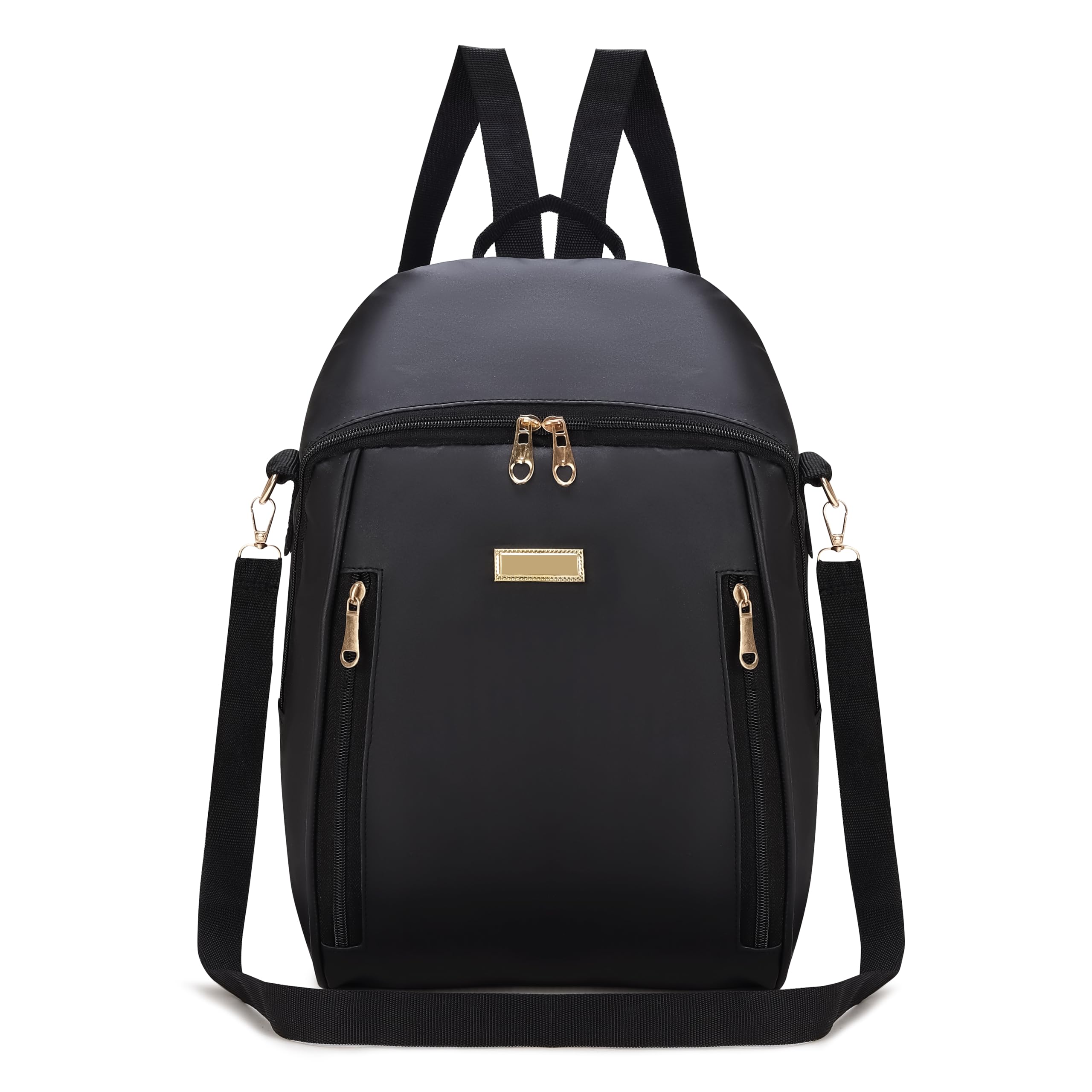 skugg Pu Leather Stylish And Trending Women Standard Backpack For College Office Travel Bag Girls Handbag Purse Black, 20 Liter-picture-53