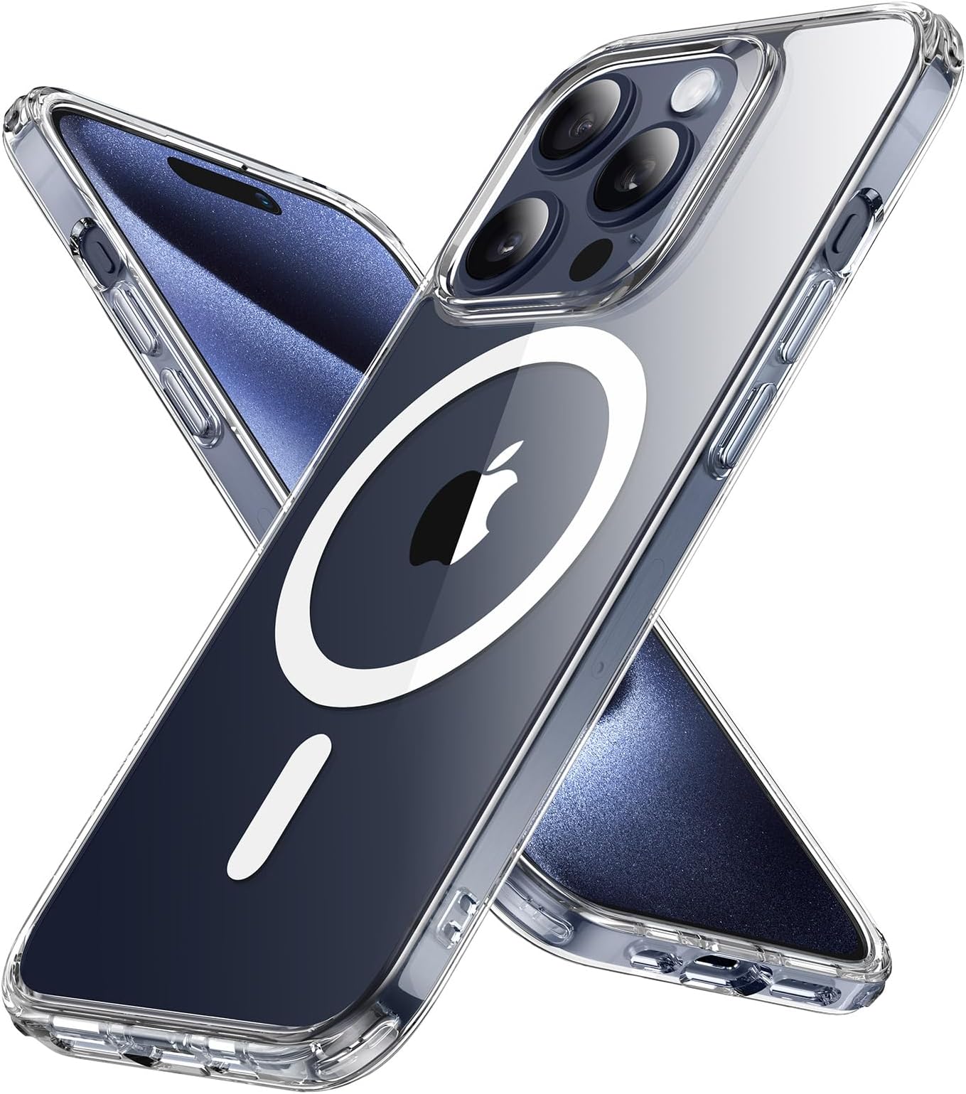 iPhone 15 Pro Max [US Military MIL Standard & Magsafe Compatible] ESR Case, Wireless Charging Compatible, iPhone 15 Pro Max Case, Magsafe, Anti-Fingerprint, Yellowing Prevention, Strong Magnet, Drop